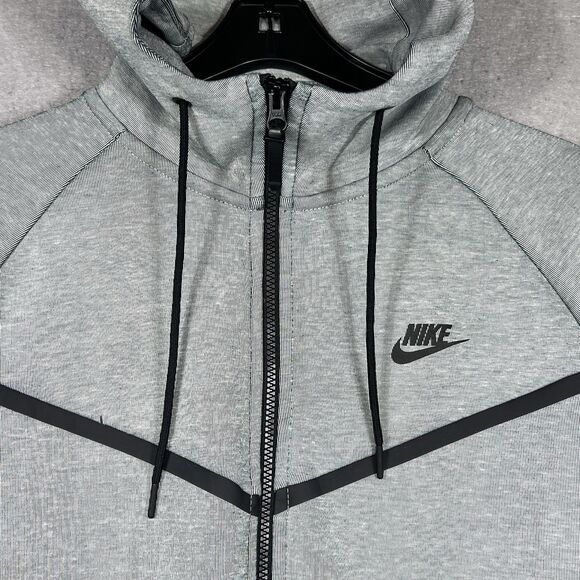 Nike Tech Fleece Hoodie Windrunner Full Zip Jacket Men’s Large Gray 885904-006 - Picture 5 of 15